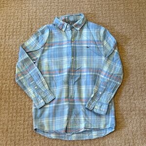 Euc Boys Vineyard Vines flannel button down shirt! Size S, 8-10
